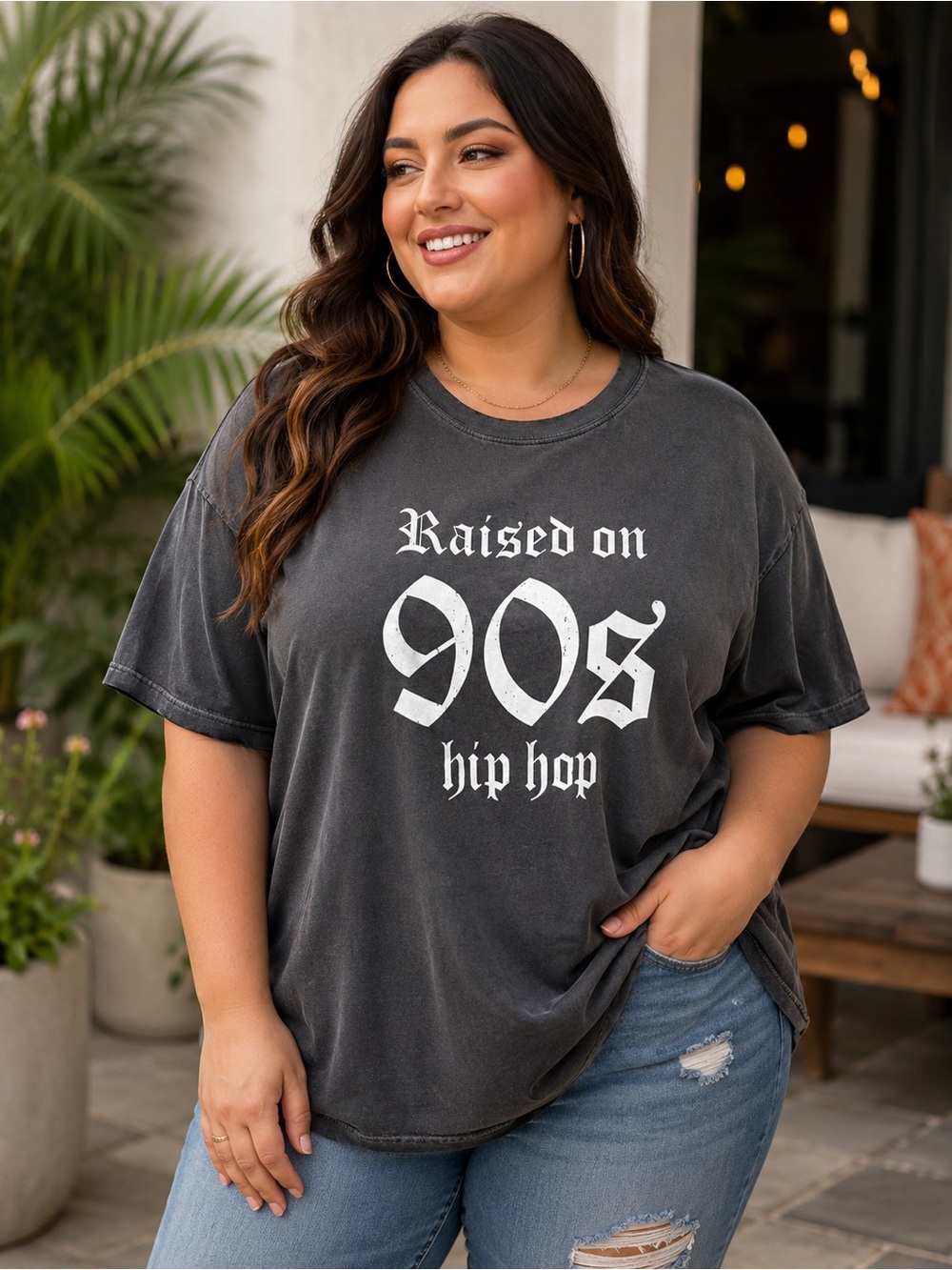Comfort Colors Raised on 90s Hip Hop Graphic Tee Size 2XL